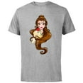 thumbnail image 1 of Disney Belle T-Shirt - Short Sleeve Cotton T-Shirt for Adults - Customized-Athletic Heather, 1 of 5