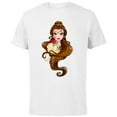 thumbnail image 1 of Disney Belle T-Shirt - Short Sleeve Cotton T-Shirt for Adults - Customized-White, 1 of 5