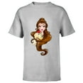thumbnail image 1 of Disney Belle T-Shirt - Short Sleeve T-Shirt for Kids - Customized-Athletic Heather, 1 of 5