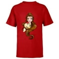 thumbnail image 1 of Disney Belle T-Shirt - Short Sleeve T-Shirt for Kids - Customized-Red, 1 of 5