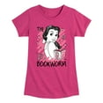 thumbnail image 1 of Disney - Belle The Bookworm  - Toddler & Youth Girls Short Sleeve Graphic T-Shirt, 1 of 4