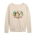 thumbnail image 1 of Disney - Belle Tiana Cinderella  - Women's Lightweight French Terry Long Sleeve Shirt, 1 of 4