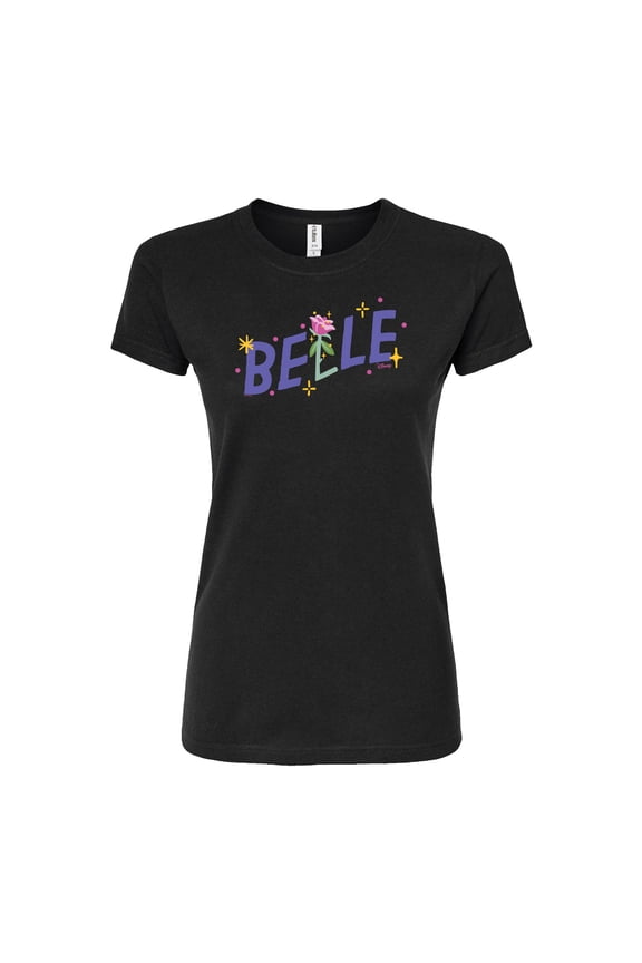 - Belle Type - Juniors Fitted Graphic T-Shirt