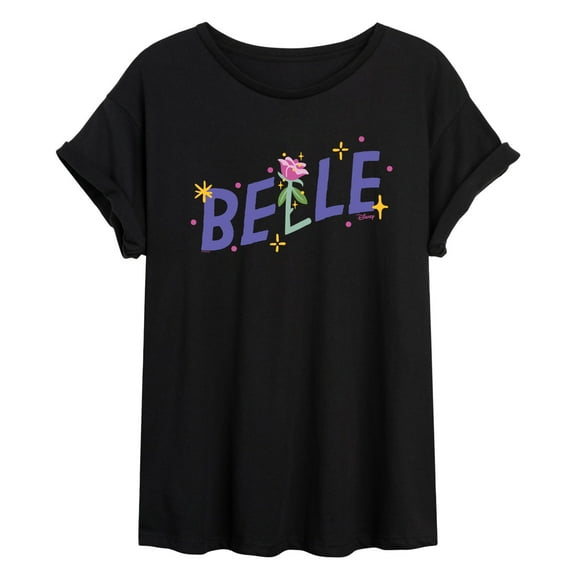 Disney - Belle Type - Juniors Ideal Flowy Muscle T-Shirt