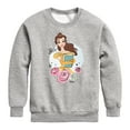 thumbnail image 1 of Disney - Belle With Flowers - Toddler & Youth Crewneck Fleece Sweatshirt, 1 of 5