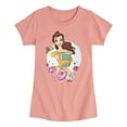 thumbnail image 1 of Disney - Belle With Flowers  - Toddler & Youth Girls Short Sleeve Graphic T-Shirt, 1 of 5
