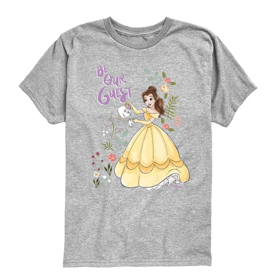 Disney - Belle With Teapot - Youth Boys Short Sleeve Graphic T-Shirt
