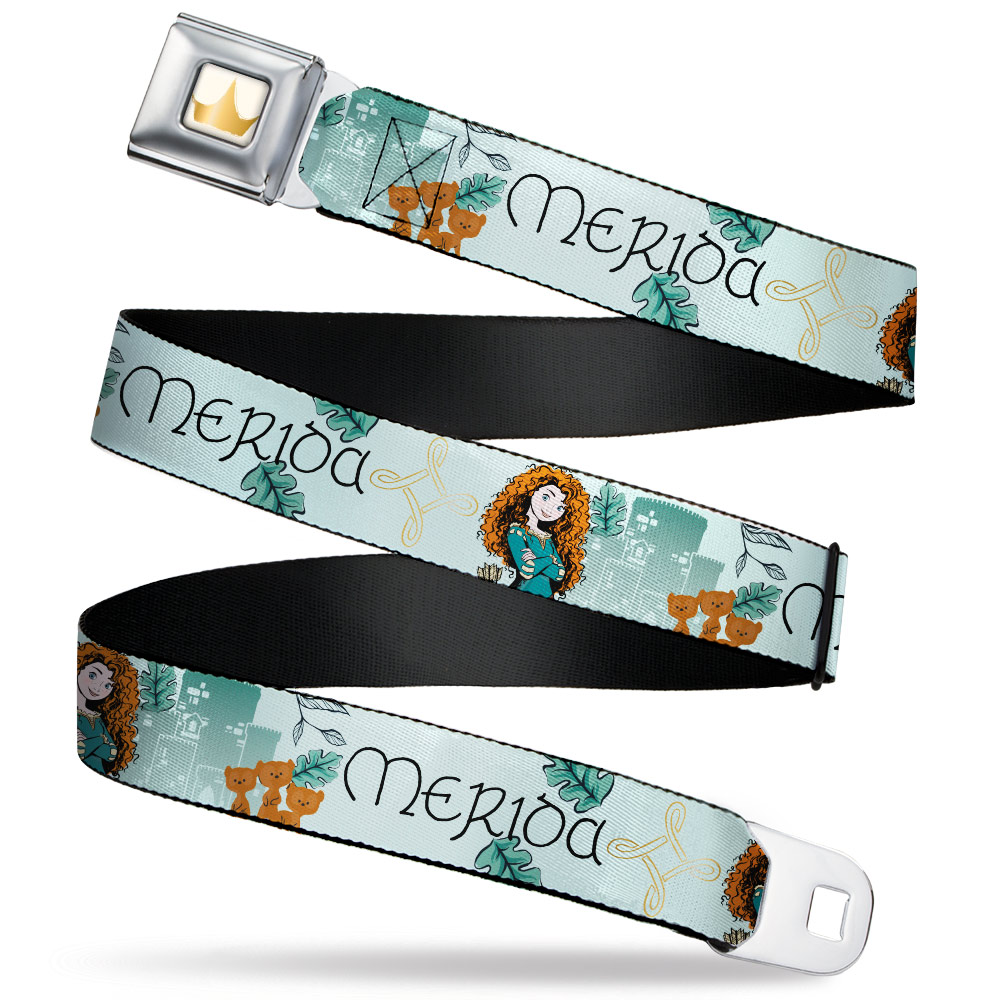Buckle-Down Disney Hundehalsband – Merida Motiv, 1,3 Cm Breit, Für Halsumfang 24,9–37,8 Cm