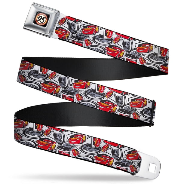 Disney Belt, Seatbelt Buckle Belt, Cars 3 Lightning McQueen Storm ...