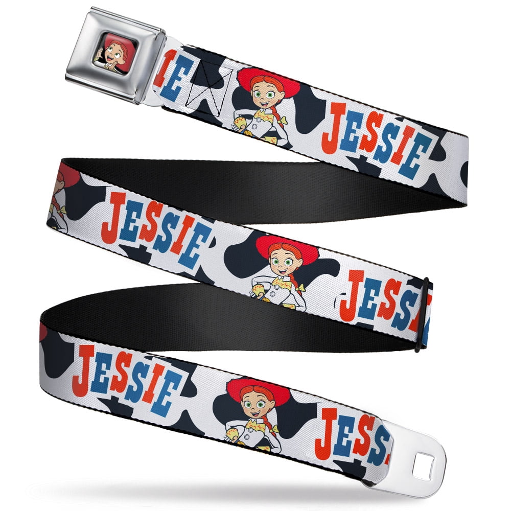 Disney Belt, Seatbelt Buckle Belt, Toy Story Jessie Pose Cow Print ...