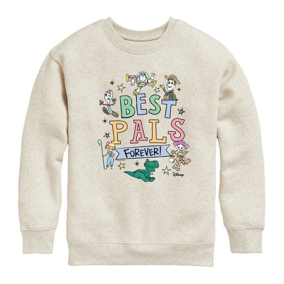 Disney - Best Pals Forever - Toddler & Youth Crewneck Fleece Sweatshirt