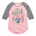 thumbnail image 1 of Disney - Best Pals Forever - Toddler & Youth Girls Raglan Graphic T-Shirt, 1 of 5