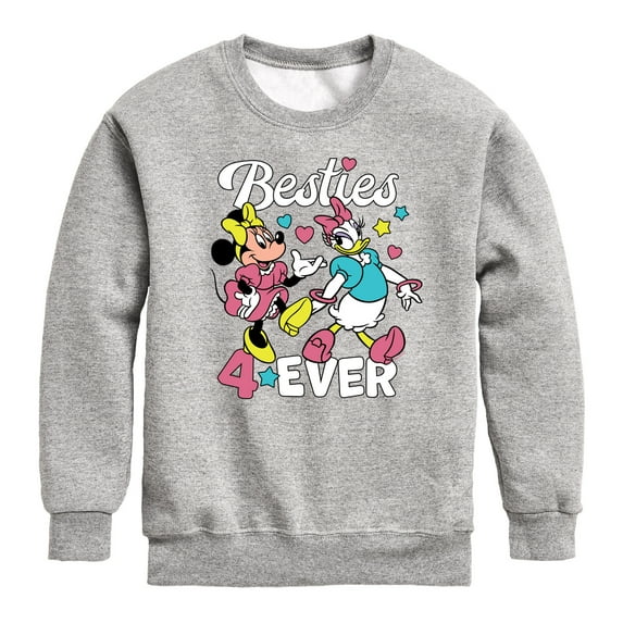 Disney - Besties Four Ever - Toddler & Youth Crewneck Fleece Sweatshirt