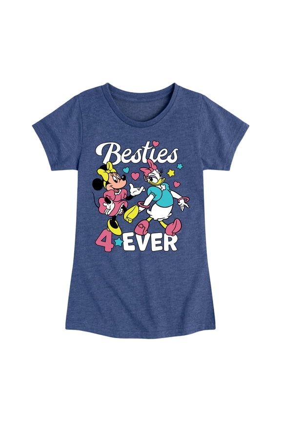 - Besties Four Ever - Toddler & Youth Girls Short Sleeve Graphic T-Shirt