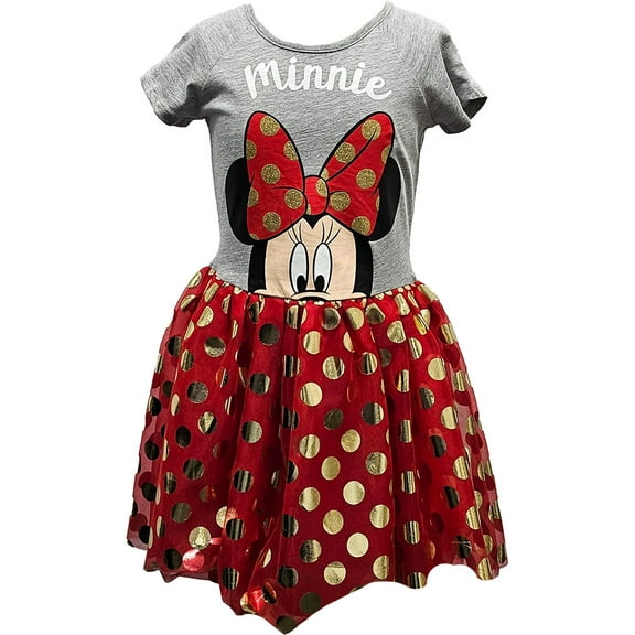 Disney Big Bow Minnie Toddler Girls Dress, 2T-4T (Girl's)
