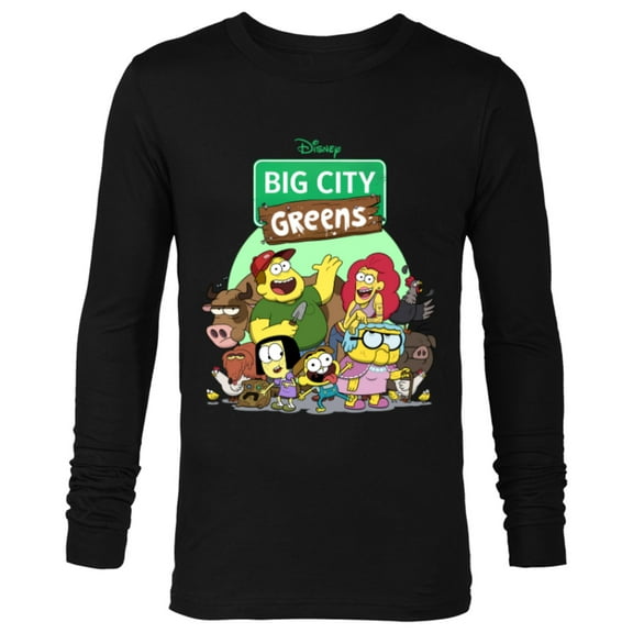 Disney Big City Greens Family Group - Long Sleeve T-Shirt for Men -Customized-Black