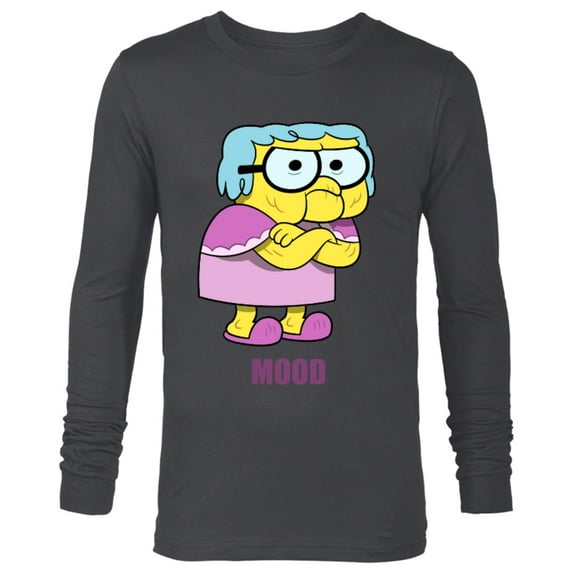 Disney Big City Greens Gramma Alice Mood - Long Sleeve T-Shirt for Men -Customized-Charcoal Heather