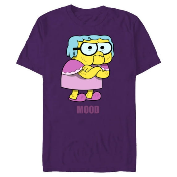Disney Big City Greens Gramma Alice Mood - Short Sleeve Blended T-Shirt for Adults -Customized-Purple