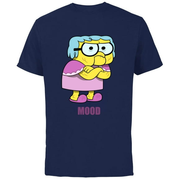 Disney Big City Greens Gramma Alice Mood - Short Sleeve Cotton T-Shirt for Adults -Customized-Navy