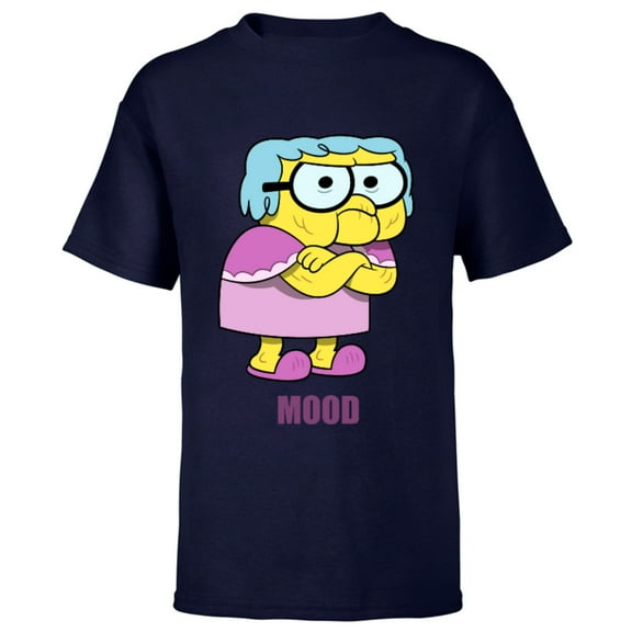 Disney Big City Greens Gramma Alice Mood - Short Sleeve T-Shirt for Kids -Customized-Navy