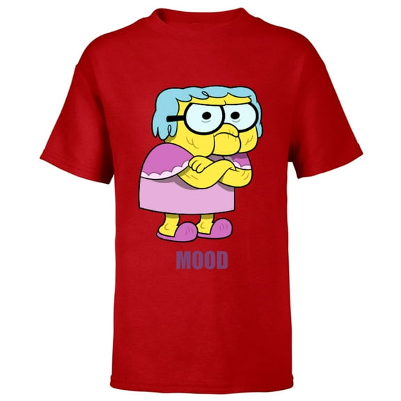 Disney Big City Greens Gramma Alice Mood - Short Sleeve T-Shirt for Kids -Customized-Red