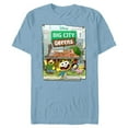 thumbnail image 1 of Disney Big City Greens Poster Cricket and Family - Short Sleeve Blended T-Shirt for Adults -Customized-Ocean Blue, 1 of 5