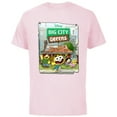 thumbnail image 1 of Disney Big City Greens Poster Cricket and Family - Short Sleeve Cotton T-Shirt for Adults -Customized-Soft Pink, 1 of 5