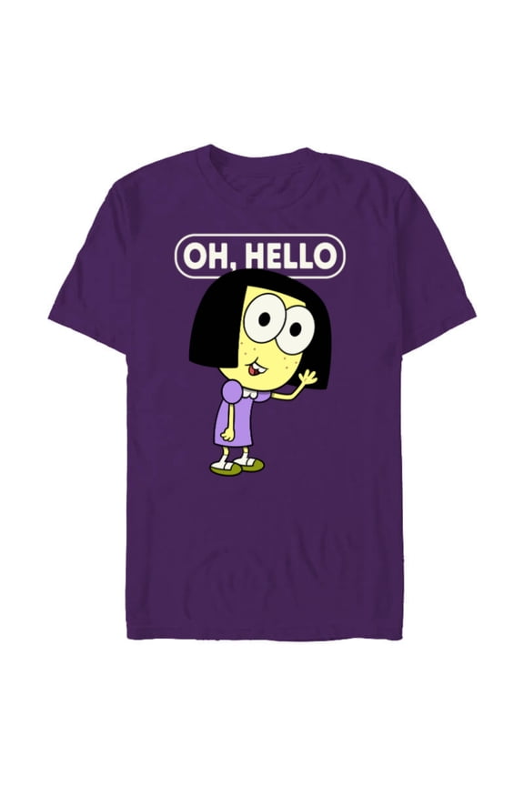Big City Greens Tilly Oh, Hello - Short Sleeve Blended T-Shirt for Adults -Customized-Purple