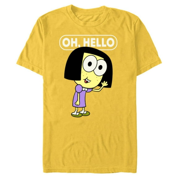 Disney Big City Greens Tilly Oh, Hello - Short Sleeve Blended T-Shirt for Adults -Customized-Yellow