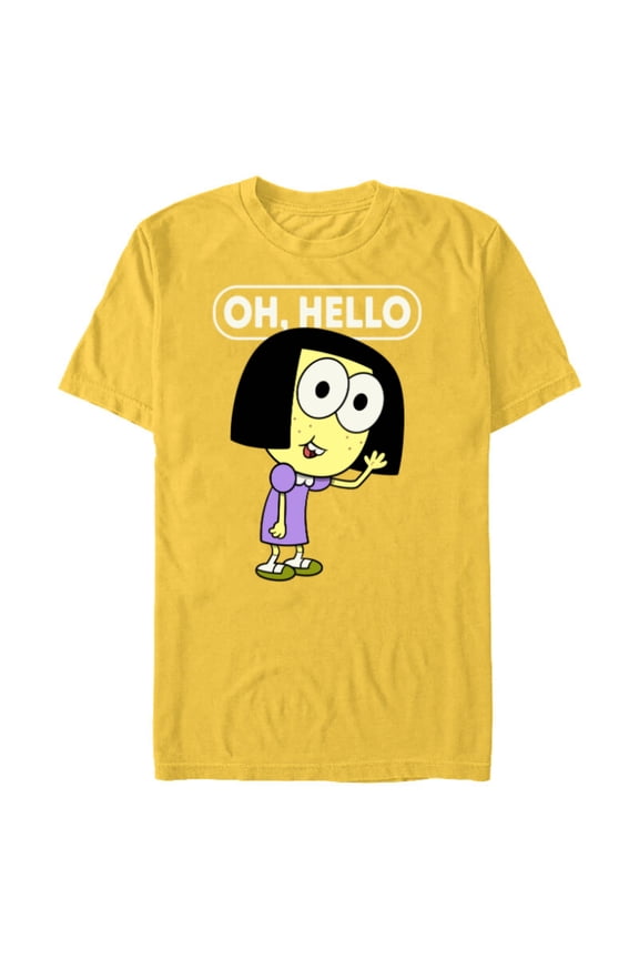 Big City Greens Tilly Oh, Hello - Short Sleeve Blended T-Shirt for Adults -Customized-Yellow