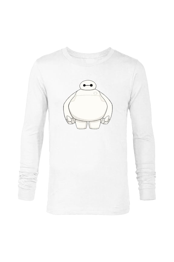 Big Hero 6 Baymax Healthcare Robot T-Shirt - Long Sleeve T-Shirt for Men - Customized-White