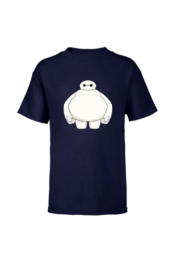 Big Hero 6 Baymax Healthcare Robot T-Shirt - Short Sleeve T-Shirt for Kids - Customized-Navy