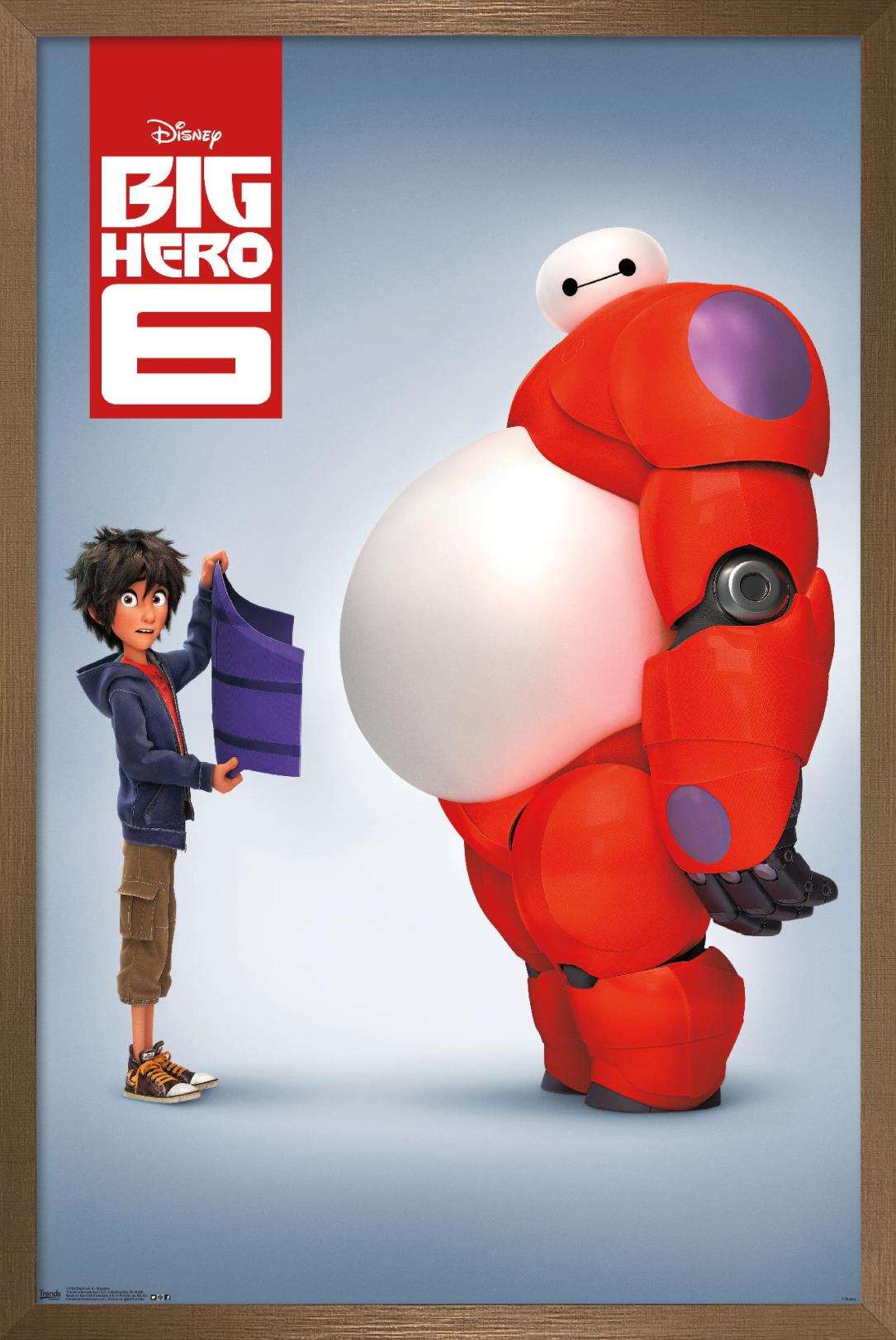 Disney Big Hero 6 Baymax Wall Poster 14 725 X 22 375 Framed Disney Big Hero 6 Baymax Wall Poster 14 725 X 22 375 Framed