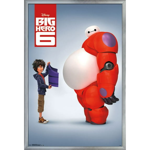 Disney Big Hero 6 - Baymax Wall Poster, 22.375" x 34", Framed