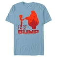 thumbnail image 1 of Disney Big Hero 6 Hiro and Baymax Fist Bump Friends T-Shirt- Short Sleeve Blended T-Shirt for Adults - Customized-Ocean Blue, 1 of 5