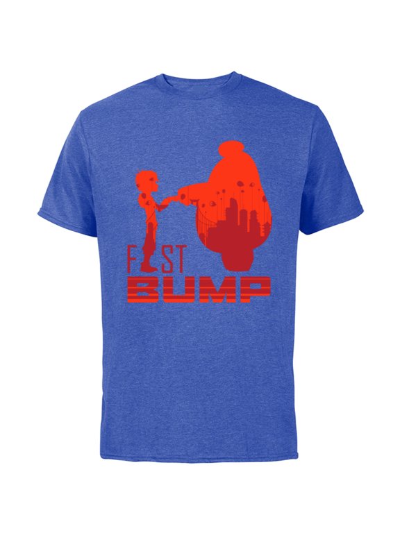 Big Hero 6 Hiro and Baymax Fist Bump Friends T-Shirt - Short Sleeve Cotton T-Shirt for Adults - Customized-Royal Heather