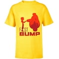 thumbnail image 1 of Disney Big Hero 6 Hiro and Baymax Fist Bump Friends T-Shirt - Short Sleeve T-Shirt for Kids - Customized-Yellow, 1 of 5
