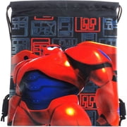Disney Big hero drawstring bag Multi Purposes Use Black or Red