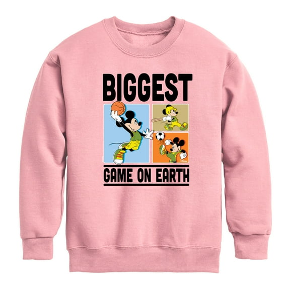 Disney - Biggest Game On Earth - Toddler & Youth Crewneck Fleece Sweatshirt