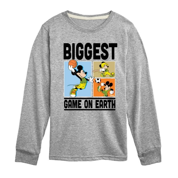 Disney - Biggest Game On Earth - Toddler & Youth Long Sleeve Graphic T-Shirt