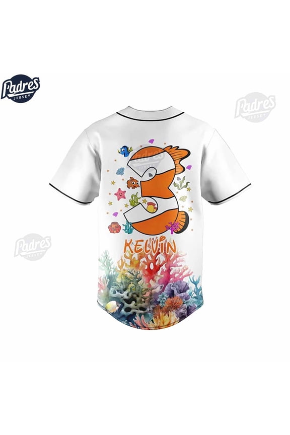 Disney Birthday Finding Nemo Custom Baseball Jersey