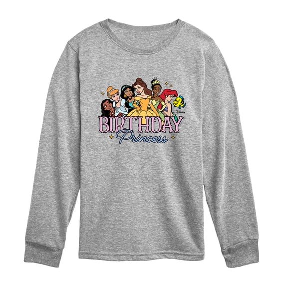 Disney - Birthday Princess Toddler Long Sleeve Graphic T-Shirt
