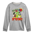thumbnail image 1 of Disney - Birthday - Ring Master Mickey & Donald Fun - Youth Long Sleeve Graphic T-Shirt, 1 of 5