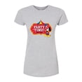 thumbnail image 1 of Disney - Birthday - Ring Master Mickey, Party Time Have Fun - Juniors Fitted Graphic T-Shirt, 1 of 5