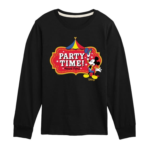 Disney - Birthday - Ring Master Mickey, Party Time Have Fun - Youth Short Sleeve T-Shirt
