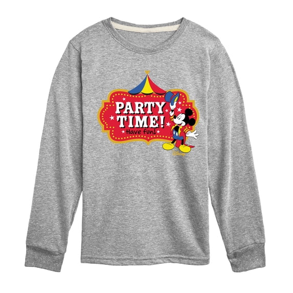 Disney - Birthday - Ring Master Mickey, Party Time Have Fun - Youth Short Sleeve T-Shirt