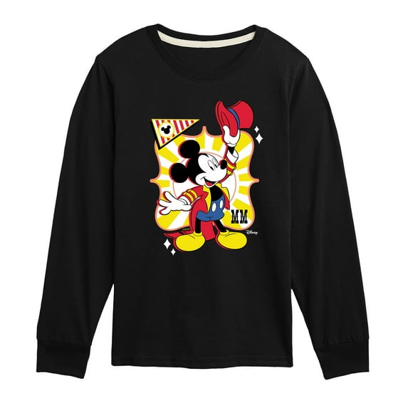 Disney - Birthday - Ring Master Mickey - Youth Long Sleeve Graphic T-Shirt