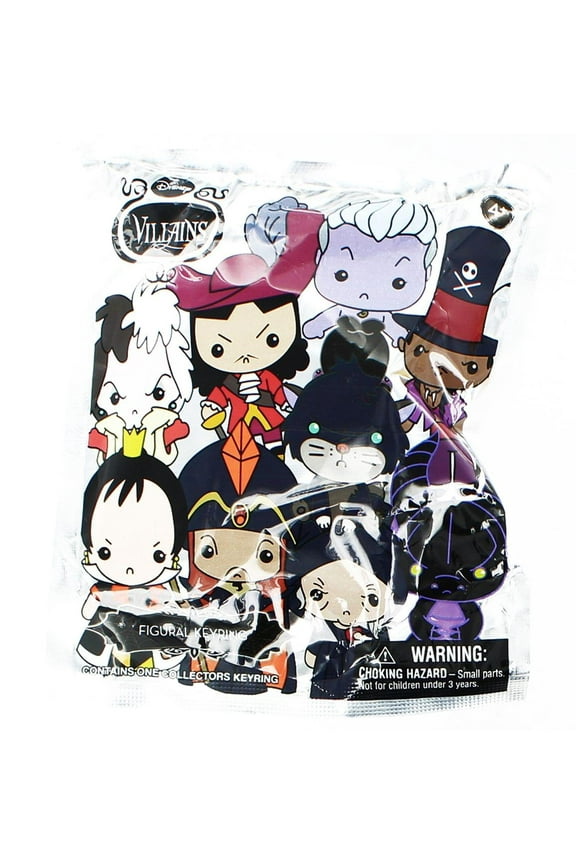 Blind Bagged 3D Foam Figural Keychain: Disney Villains