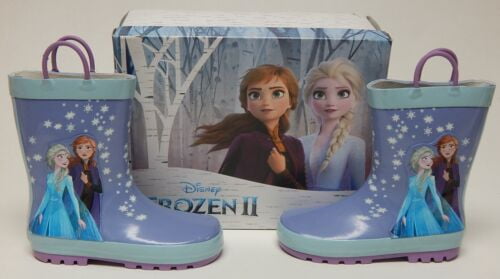 Disney Blue Purple Frozen 2 Elsa And Ana Rain Boots Girls