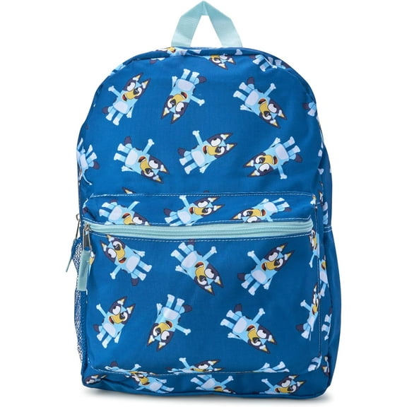 Disney Bluey Blue Large Backpack 16 inches School Bookbag for Age 5 Years and Up #BLAOP